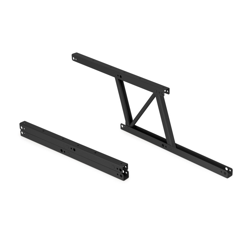 Set di meccanismi di sollevamento per tavolini, permette di alzare il tavolo di 192mm, Acciaio, Verniciato nero
