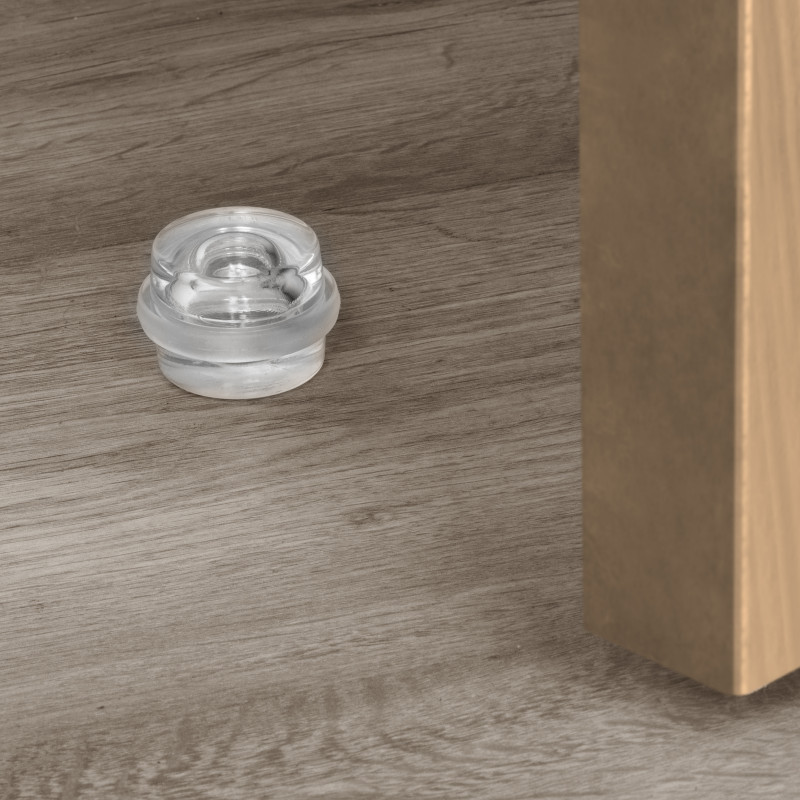 Kit di reggipensili occulti per moduli alti Levelup1 con piastra, Acciaio, Zincato bianco