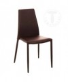 Sedia Lion in pelle ecologica - set da 4 marrone