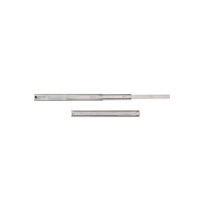 Set di guide a sfera per cassetti a estrazione totale, altezza 45 mm, lunghezza 500 mm, Acciaio, Zincato bianco