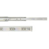 Set di guide a sfera per cassetti a estrazione totale, altezza 45 mm, lunghezza 600 mm, Acciaio, Zincato bianco