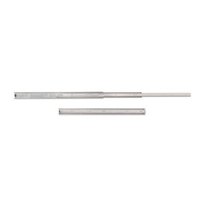 Set di guide a sfera per cassetti a estrazione totale, altezza 45 mm, L650 mm, Acciaio, Zincato bianco