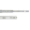 Set di guide a sfere per cassetti con estrazione totale, altezza 45 mm, lunghezza 400 mm, Acciaio, Zincato bianco