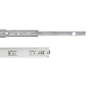 Zoom Set di guide a sfere per cassetti con estrazione totale e chiusura soft, altezza 45 mm, lunghezza 300 mm, Acciaio, Zincato
