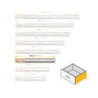 Set di guide a sfere per cassetti con estrazione totale e chiusura soft, altezza 45 mm, lunghezza 450 mm, Acciaio, Zincato