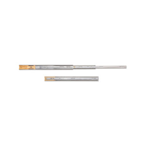 Set di guide a sfere per cassetti con estrazione totale e chiusura soft, altezza 45 mm, lunghezza 550 mm, Acciaio, Zincato