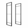 Set di telai per scaffali Lader, altezza 1150 mm, Acciaio, Verniciato nero