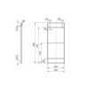 Set di telai per scaffali Lader, altezza 1150 mm, Acciaio, Verniciato nero