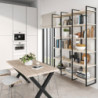 Multipresa estraibile Vertikal, 3 prese Schuko, 2 USB tipo A, Tecnoplastica e Alluminio, Verniciato bianco