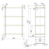 Set di telai per scaffali Lader, altezza 1790 mm, Acciaio, Verniciato nero