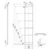 Multipresa estraibile Vertikal, 3 prese Schuko, 2 USB tipo A, Tecnoplastica e Alluminio, Verniciato bianco