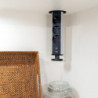 Passacavi da tavolo Emuca Quadrum, rettangolare, 159x80 mm, da incasso, Alluminio, Verniciato bianco