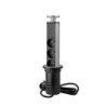 Luce LED Kraz ricaricabile via USB con sensore di movimento, Luce Bianco naturale 4.000K, Tecnoplastica, Grigio metallizza