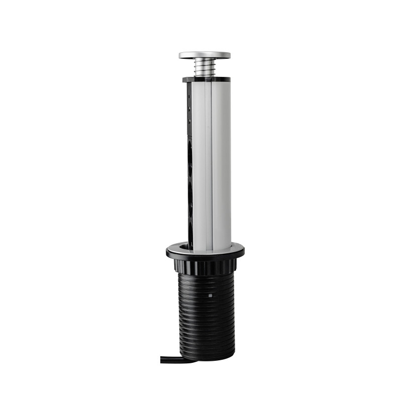 Luce LED Kraz ricaricabile via USB con sensore di movimento, Luce Bianco naturale 4.000K, Tecnoplastica, Grigio metallizza