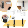 Luce LED Kraz ricaricabile via USB con sensore di movimento, Luce Bianco naturale 4.000K, Tecnoplastica, Grigio metallizza