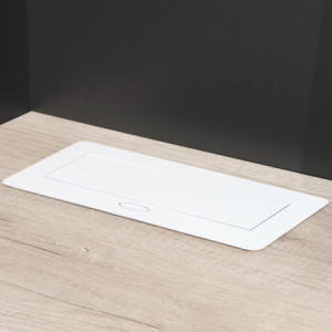 Zoom Multiconnettore da tavolo Atom 26 Lite, 225x111mm, 2 prese Schuko, 1 USB Tipo A, 1 USB Tipo C, Zama-Acciaio-Plastica, Nero