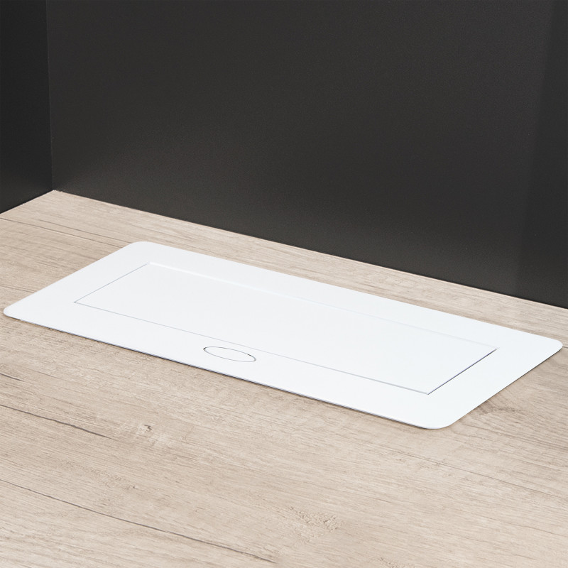 Multiconnettore da tavolo Atom 26 Lite, 225x111mm, 2 prese Schuko, 1 USB Tipo A, 1 USB Tipo C, Zama-Acciaio-Plastica, Nero