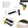 Multiconnettore da tavolo Atom 26 Lite, 225x111mm, 2 prese Schuko, 1 USB Tipo A, 1 USB Tipo C, Zama-Acciaio-Plastica, Nero