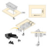 Multiconnettore da tavolo Atom 26 Lite, 225x111mm, 2 prese Schuko, 1 USB Tipo A, 1 USB Tipo C, Zama-Acciaio-Plastica, Nero