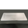 Multiconnettore Atom 26, 225x111mm, 2 prese Schuko, 1 USB Tipo A, 1 USB Tipo C, 1 RJ45, 1 HDMI, Zama-Acciaio-Plastica, Bia