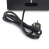 Multiconnettore Atom 26, 225x111mm, 2 prese Schuko, 1 USB tipo A, 1 USB tipo C, 1 RJ45, 1 HDMI, Zama-Acciaio-Plastica, Gri
