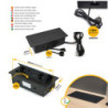 Multiconnettore Atom 26, 225x111mm, 2 prese Schuko, 1 USB tipo A, 1 USB tipo C, 1 RJ45, 1 HDMI, Zama-Acciaio-Plastica, Gri
