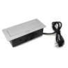 Multiconnettore Atom 26, 225x111mm, 2 prese Schuko, 1 USB Tipo A, 1 USB Tipo C, 1 RJ45, 1 HDMI, Zama-Acciaio-Plastica, Bia