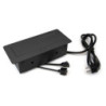 Multiconnettore Atom 26, 225x111mm, 2 prese Schuko, 1 USB tipo A, 1 USB tipo C, 1 RJ45, 1 HDMI, Zama-Acciaio-Plastica, Gri