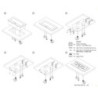 Multiconnettore con coperchio scorrevole Vertikal Flat 60, diametro 60 mm, 1 presa Schuko, 1 USB Tipo A, 1 USB Tipo C, Acc