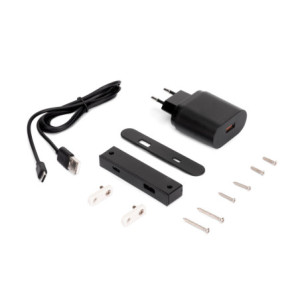 Multiconnettore estraibile Vertikal Push 60, diametro 60 mm, 3 prese Schuko, 1 USB tipo A, 1 USB tipo C, Acciaio e Tecnopl
