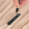Multiconnettore estraibile Vertikal Push 60, diametro 60 mm, 3 prese Schuko, 1 USB tipo A, 1 USB tipo C, Acciaio e Tecnopl
