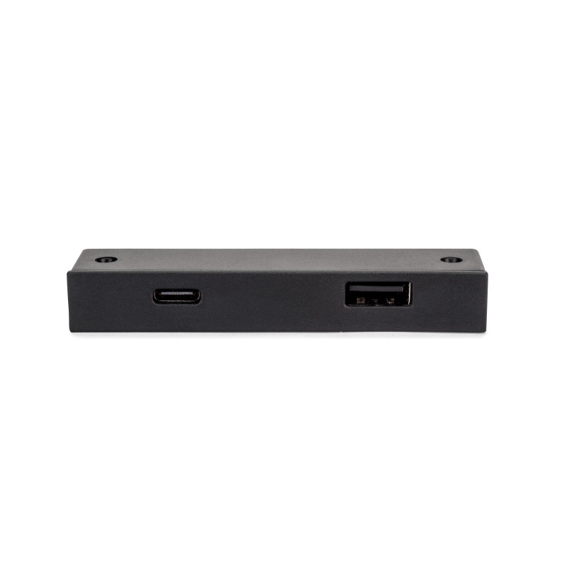 Multiconnettore estraibile Vertikal Push 60, diametro 60 mm, 3 prese Schuko, 1 USB tipo A, 1 USB tipo C, Acciaio e Tecnopl