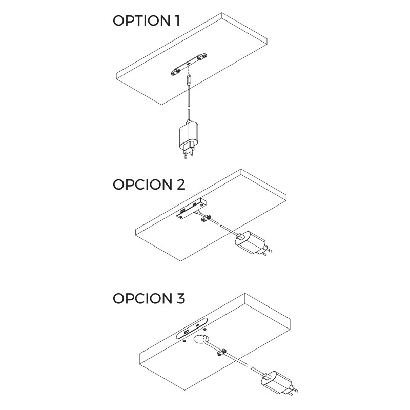 Multiconnettore estraibile Vertikal Push 60, diametro 60 mm, 3 prese Schuko, 1 USB tipo A, 1 USB tipo C, Acciaio e Tecnopl