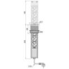 Lotto di 10 interruttori da incasso D21x21, Tecnoplastica, Bianco