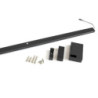 Barra Appendiabiti per armadi con luce LED Castor, batteria estraibile e sensore di movimento, L558 mm, Tecnoplastica e Al