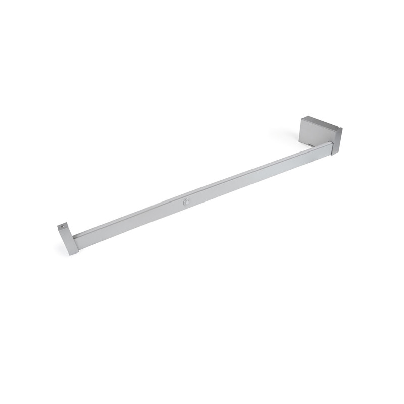 Barra Appendiabiti per armadi con luce LED Castor, batteria estraibile e sensore di movimento, L708 mm, Tecnoplastica e al