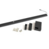 Barra Appendiabiti per armadi con luce LED Castor, batteria estraibile e sensore di movimento, L858 mm, Tecnoplastica e Al