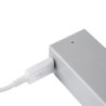 Barra Appendiabiti per armadi con luce LED Castor, batteria estraibile e sensore di movimento, L858 mm, Tecnoplastica e al