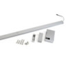 Barra Appendiabiti per armadi con luce LED Castor, batteria estraibile e sensore di movimento, L1.008 mm, Tecnoplastica e