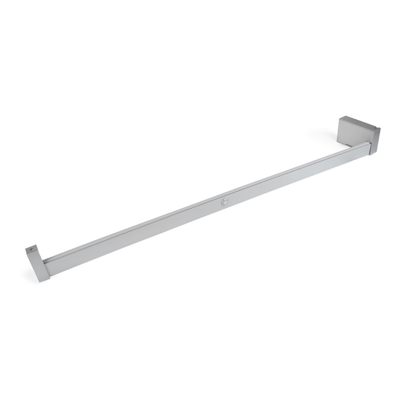 Barra Appendiabiti per armadi con luce LED Castor, batteria estraibile e sensore di movimento, L1.158 mm, Tecnoplastica e