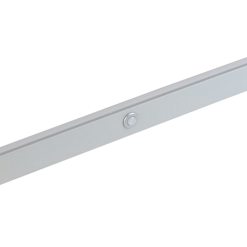 Barra Appendiabiti per armadi con luce LED Castor, batteria estraibile e sensore di movimento, L1.158 mm, Tecnoplastica e