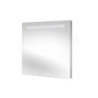 Specchio da bagno Cassiopeia con Illuminazione LED decorativa, diametro 60 cm, AC 230V 50Hz, 20W e 12W, Alluminio e Vetro