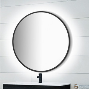 Zoom Heracles Specchio da bagno con illuminazione LED frontale e decorativa, AC 230V 50Hz, 34W, Tecnoplastica e Vetro