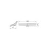 Specchio da bagno Zeus con Illuminazione LED decorativa e cornice nera, diametro 80 cm, AC 230V 50Hz, 12W, Alluminio e Vet