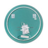 Heracles Specchio da bagno con illuminazione LED frontale e decorativa, AC 230V 50Hz, 34W, Tecnoplastica e Vetro