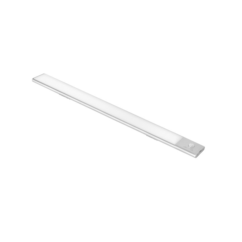Lampada LED ricaricabile con USB Kaus con sensore di movimento, L600mm, Tecnoplastica e Alluminio, Anodizzato opaco