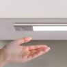 Lampada LED ricaricabile con USB Kaus con sensore di movimento, L600mm, Tecnoplastica e Alluminio, Anodizzato opaco