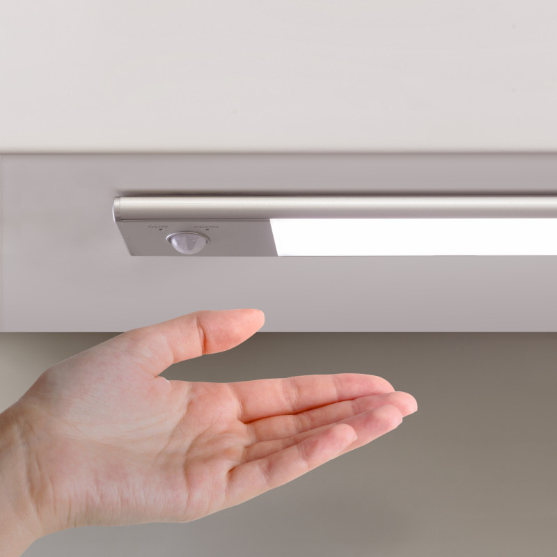 Lampada LED ricaricabile USBKaus con sensore di prossimità, L240mm, Tecnoplastica e Alluminio, Anodizzato opaco