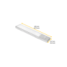 Lampada LED ricaricabile con USB Kaus con sensore di movimento, L600mm, Tecnoplastica e Alluminio, Anodizzato opaco
