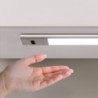 Lampada LED ricaricabile con USB Kaus con sensore di prossimità, L600mm, Tecnoplastica e Alluminio, Anodizzato opaco